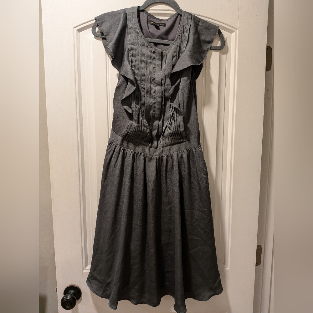 Banana Republic Charcoal Midi Dress 4 Tall